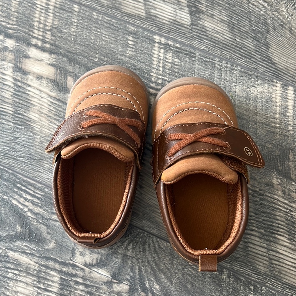Stride Rite boy shoes Hampton size 5 baby boy brown color gently used - Picture 4 of 8